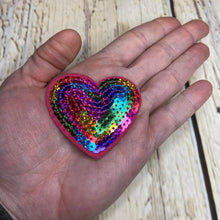 Load image into Gallery viewer, #88 Heart - Multicoloured Sequins
