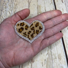 Load image into Gallery viewer, #90 Heart - Leopard and crystals
