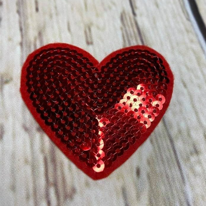 #89 Red Heart - Sequins