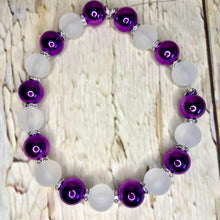 Load image into Gallery viewer, Purple Fashion -  Bead necklace
